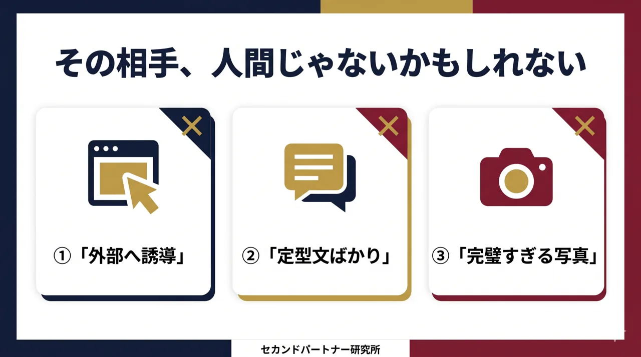 業者の3つの典型パターンを構造から示した図解。