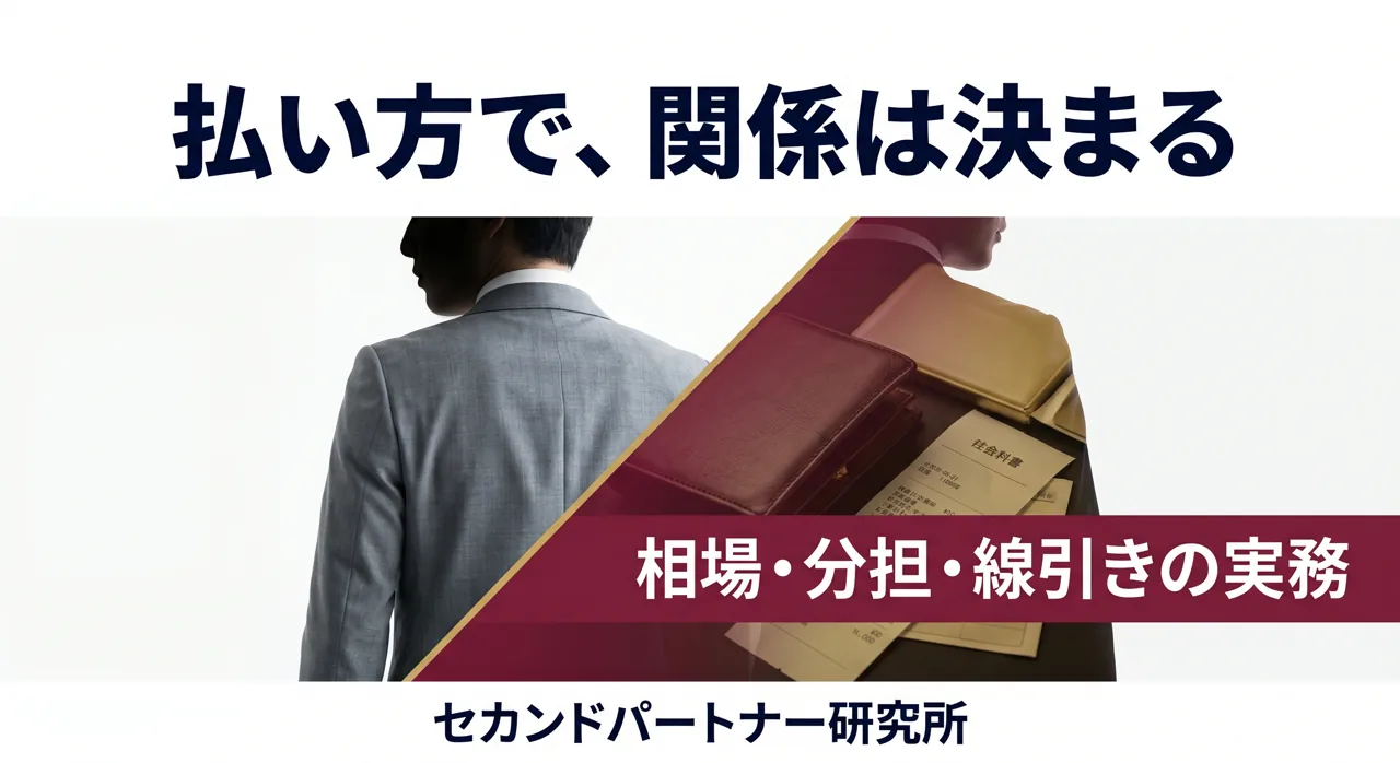 会計の場面でさりげなく払う男性