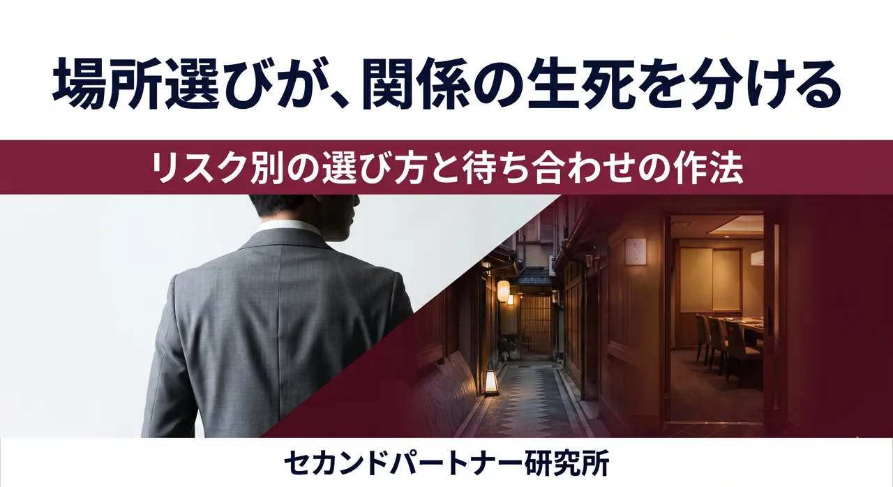 待ち合わせ場所を吟味する男性